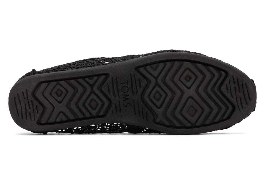 TOMS Classic Alpargata Crochet “Black”