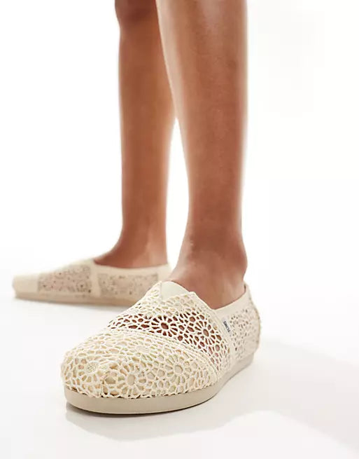 TOMS Classic Alpargata Crochet “Natural”
