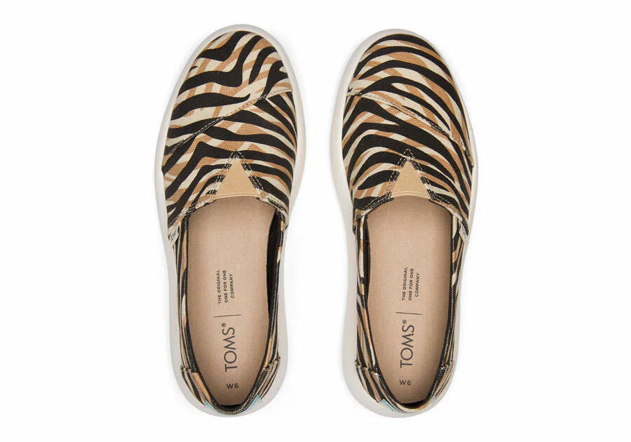 TOMS Alpargata Cupsole “Light Tan Tiger Stripes”