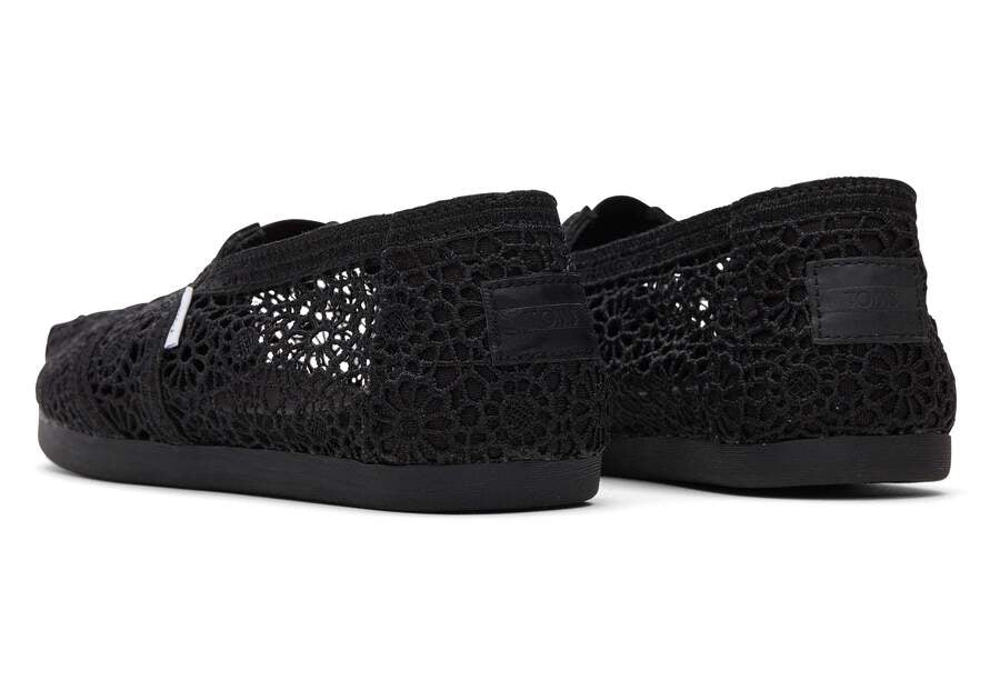 TOMS Classic Alpargata Crochet “Black”