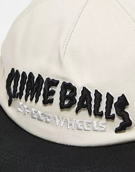 Santa Cruz Slime Balls Strip Natural Snapback