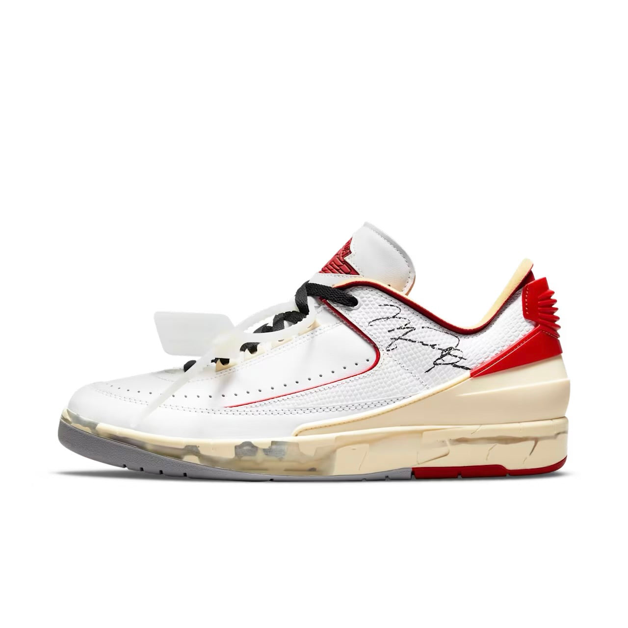 Jordan 2 Retro Low SP x Off-White™ “White and Varsity Red”