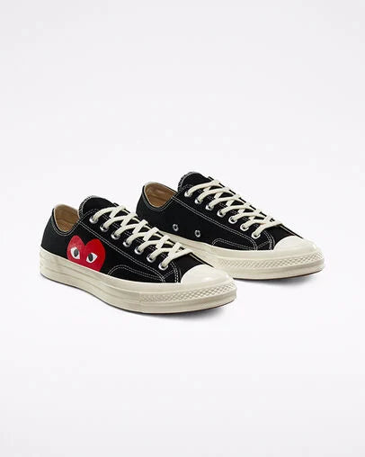 Converse x Comme des Garçons PLAY Chuck 70 Low “Black”