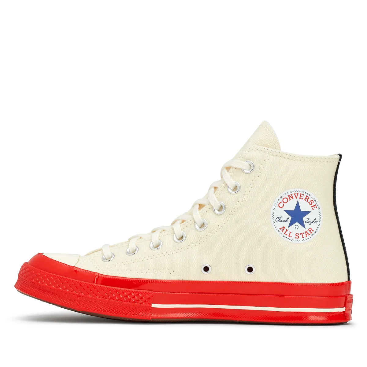 Converse x Comme des Garçons Play  Chuck 70 HI “Red Sole”