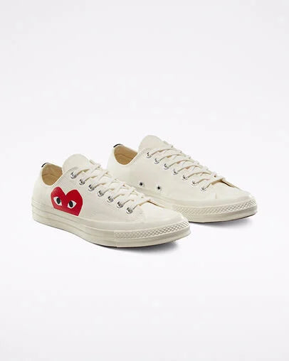 Converse x Comme des Garçons PLAY Chuck 70 Low “Milky White”