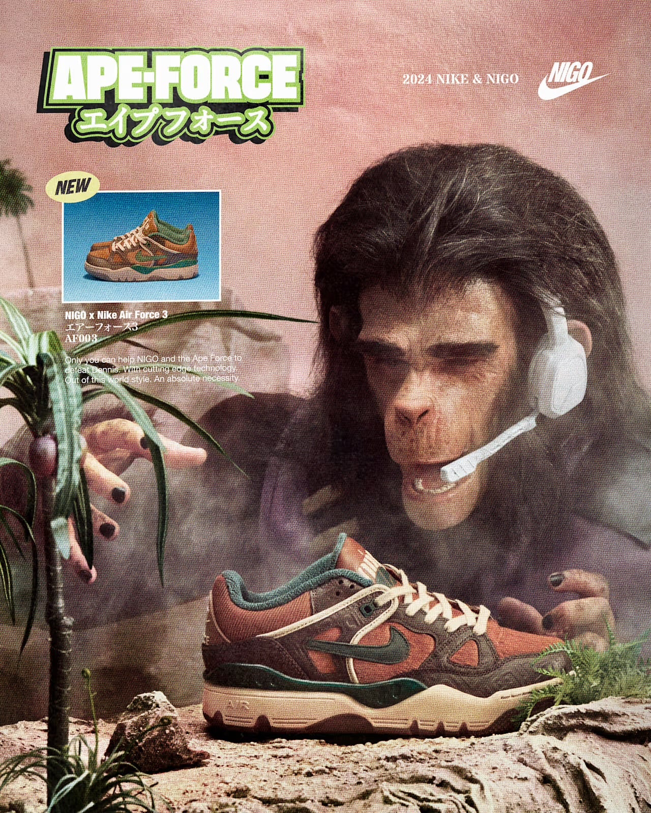 Nike x NIGO Air Force 3 Low SP “Baroque Brown”