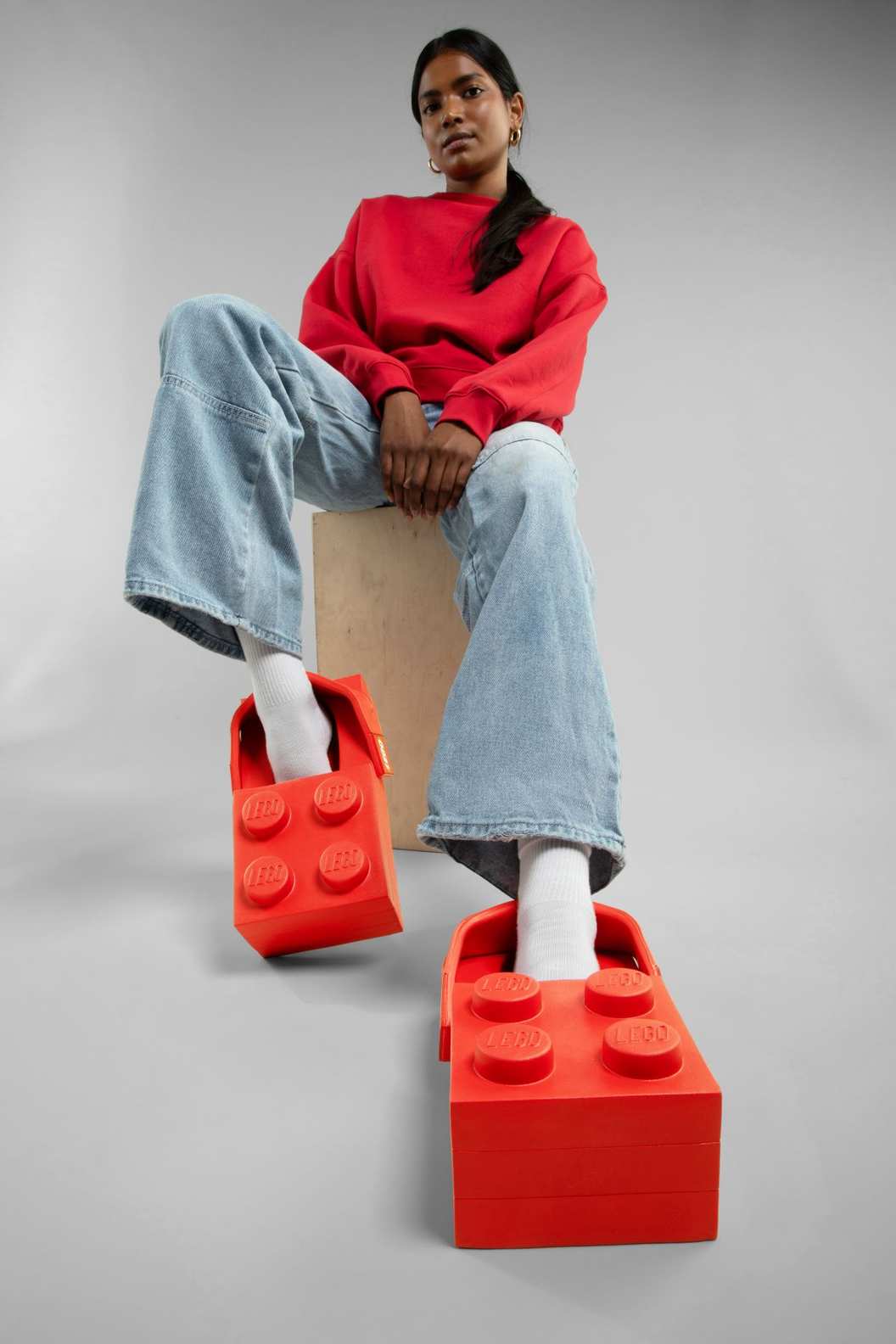Crocs™ x LEGO® Brick Clog “Bright Red”