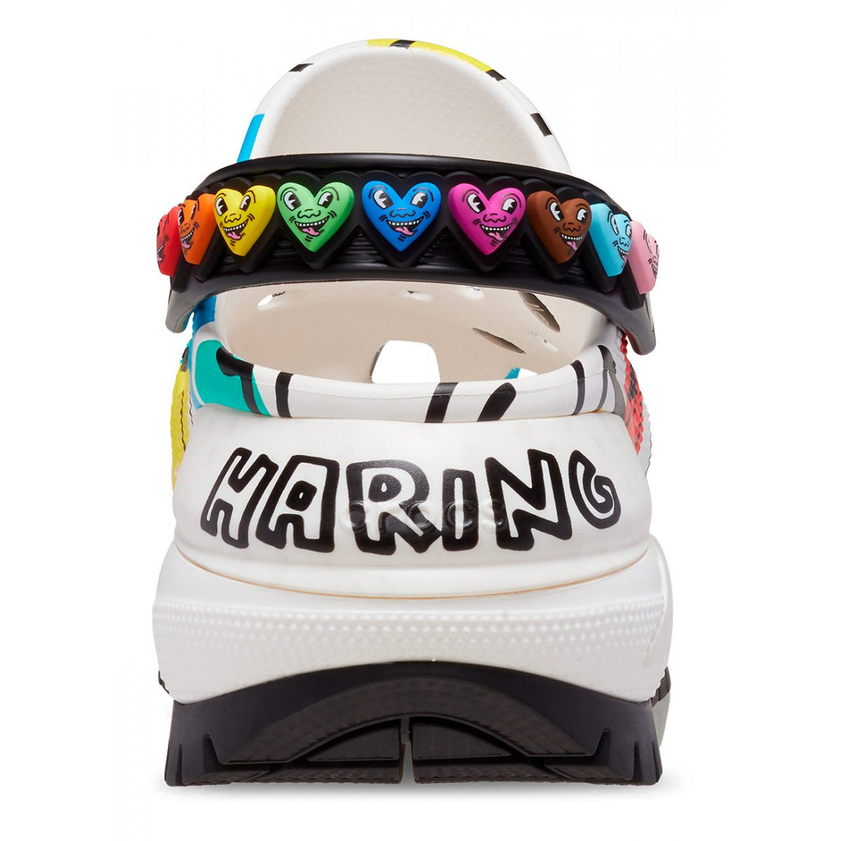 Crocs x Haring Mega Crush Clogs “White/Black”