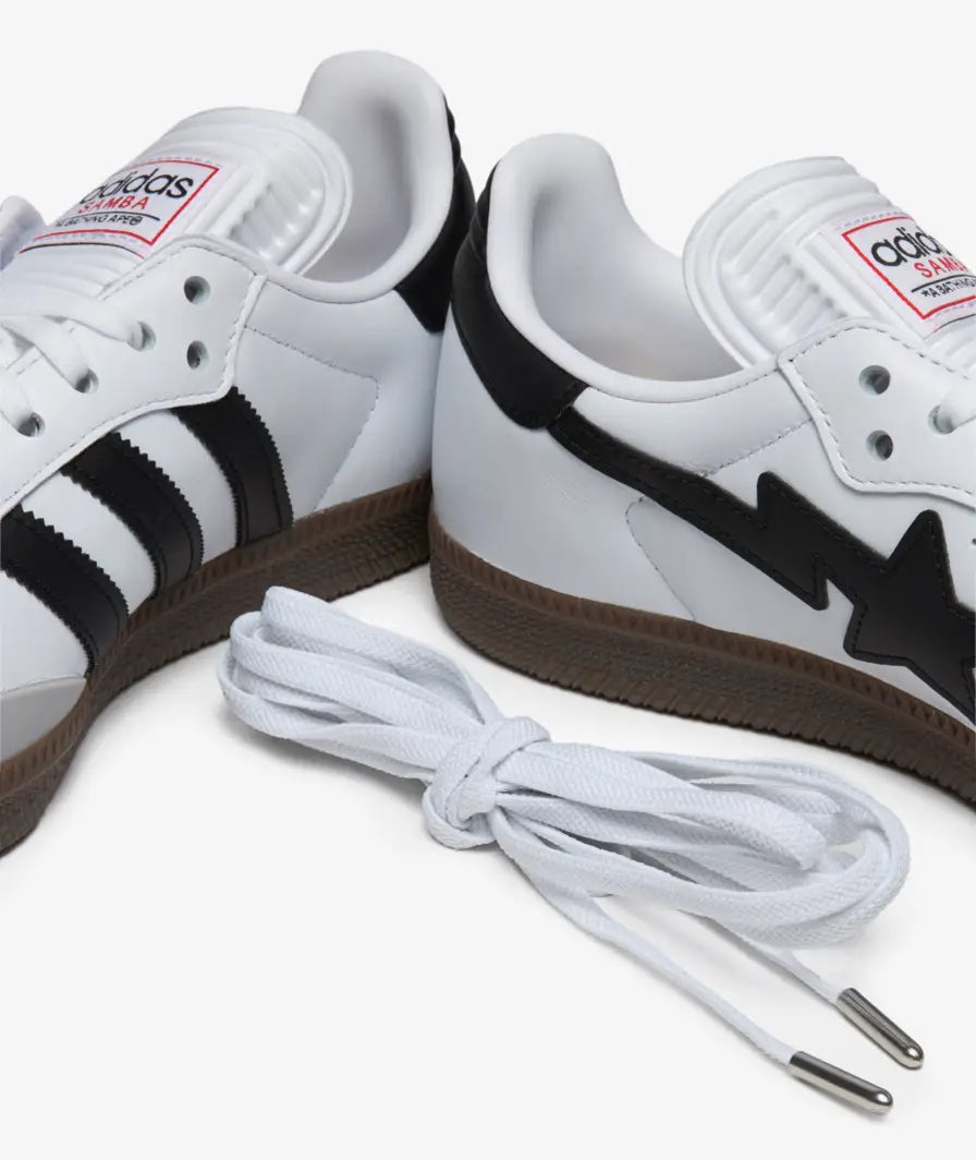 Adidas x Bathing Ape Samba OG “Footwear White”