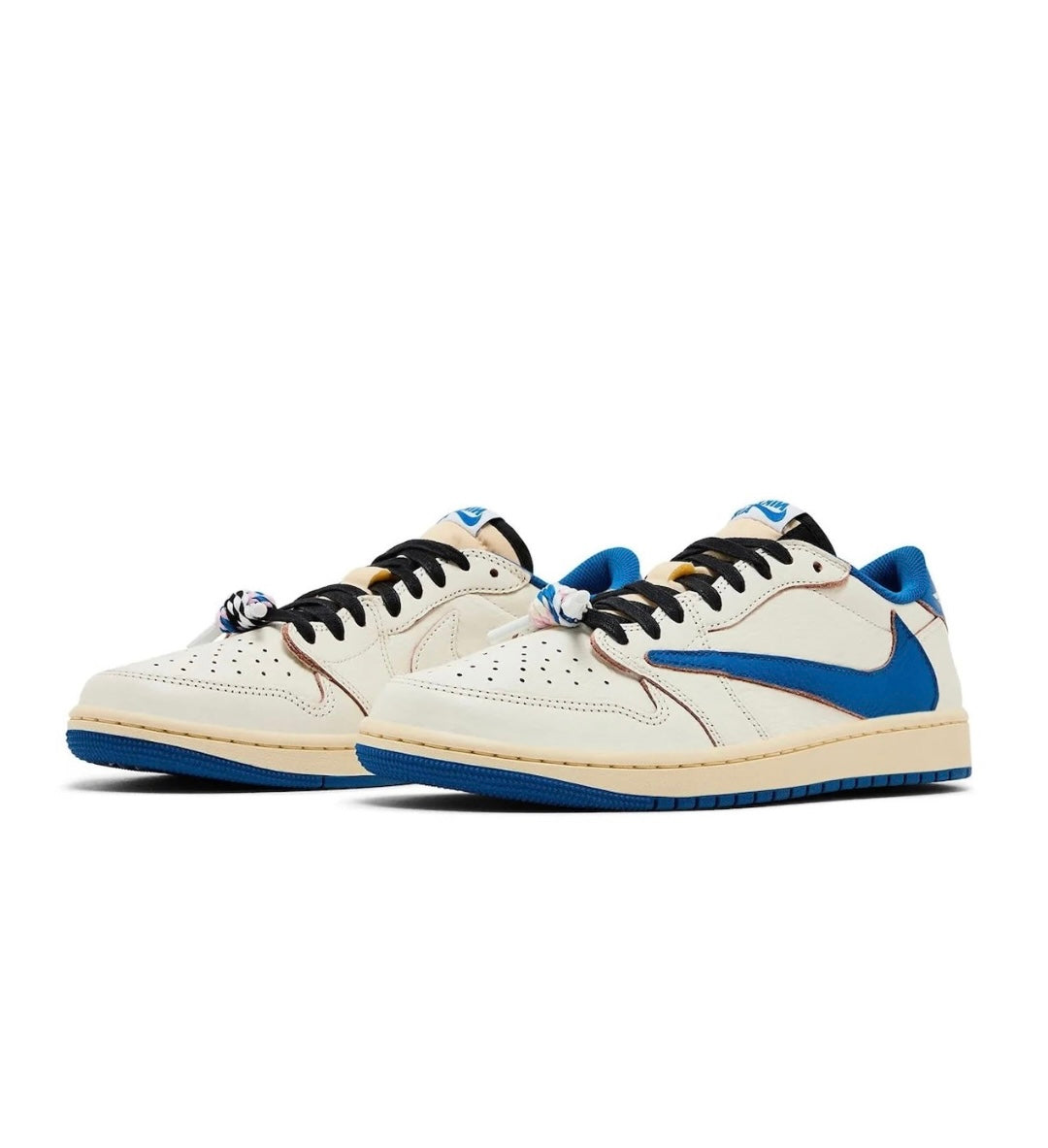 Fragment x Travis Scott x Jordan 1 OG Low "Sail/Military Blue"