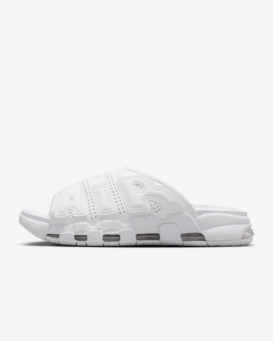 Nike Air More Uptempo Slides “Triple White”