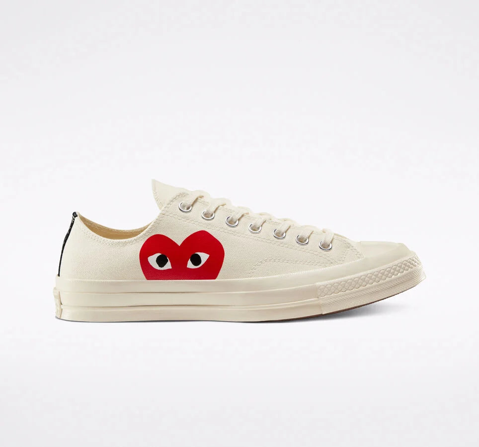 Converse x Comme des Garçons PLAY Chuck 70 Low “Milky White”