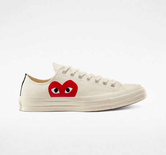 Converse x Comme des Garçons PLAY Chuck 70 Low “Milky White”