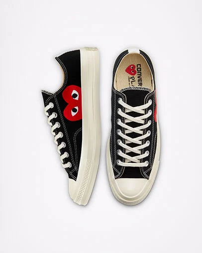 Converse x Comme des Garçons PLAY Chuck 70 Low “Black”