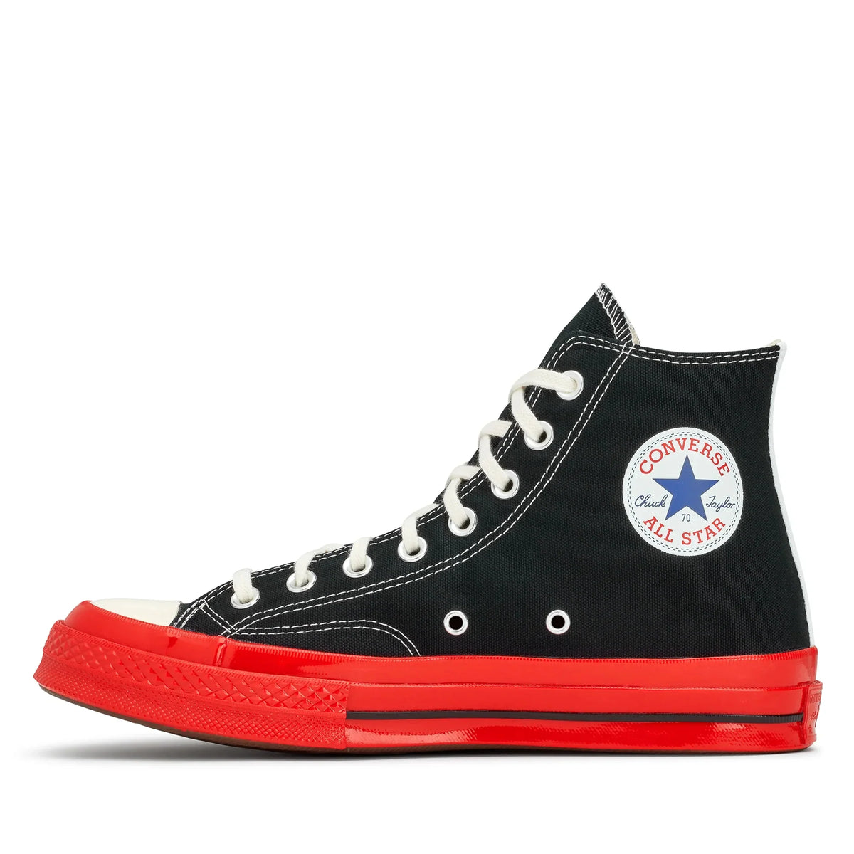 Converse x Comme des Garçons Play Chuck 70 Hi “Red Sole Black”