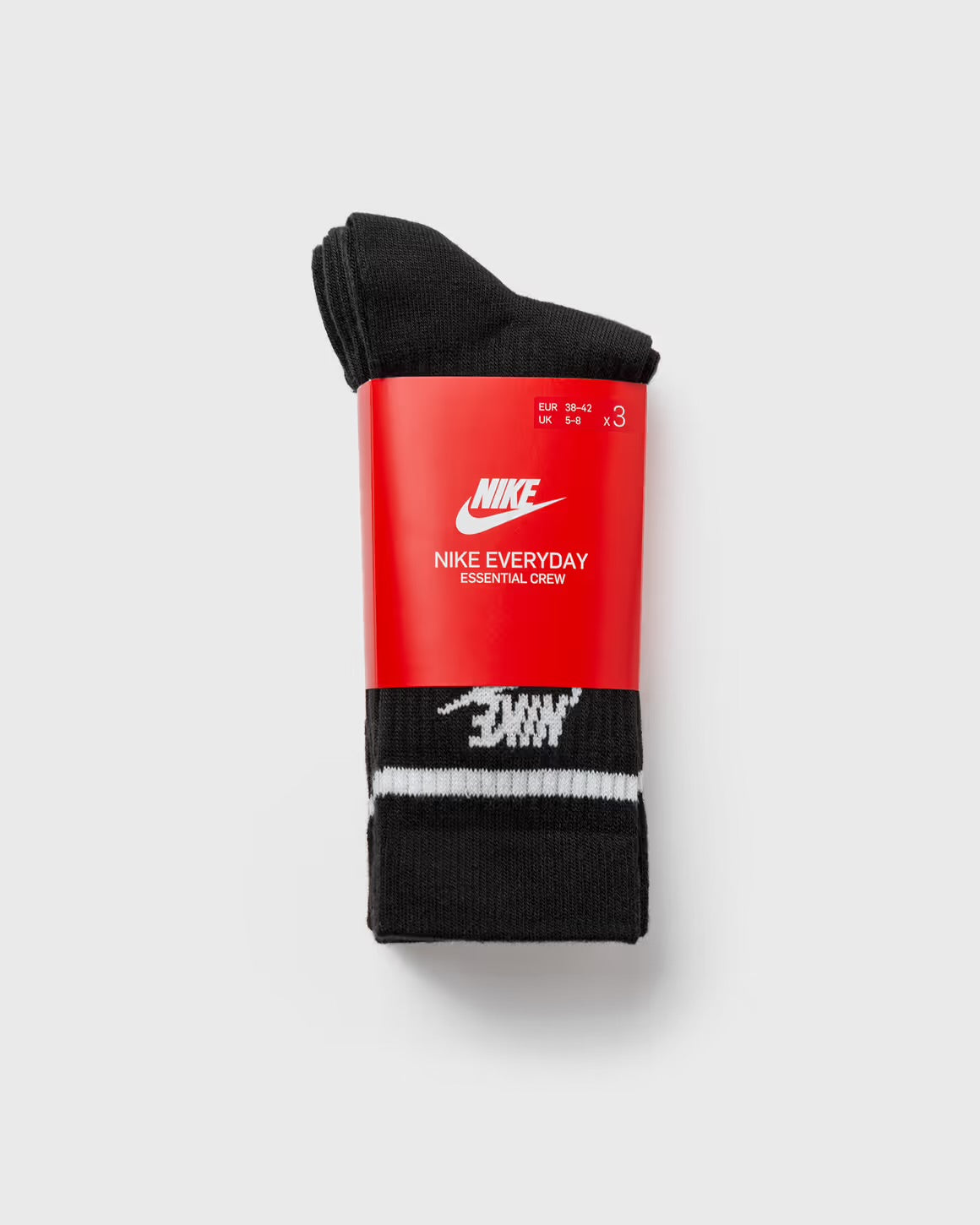 Nike Dri-Fir Everyday Essential Crew Socks “Black” 3-Pack