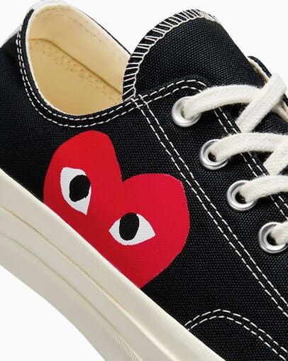 Converse x Comme des Garçons PLAY Chuck 70 Low “Black”