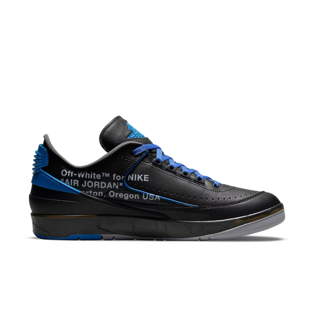 Jordan 2 Retro Low SP x Off-White™ “Black and Varsity Royal”
