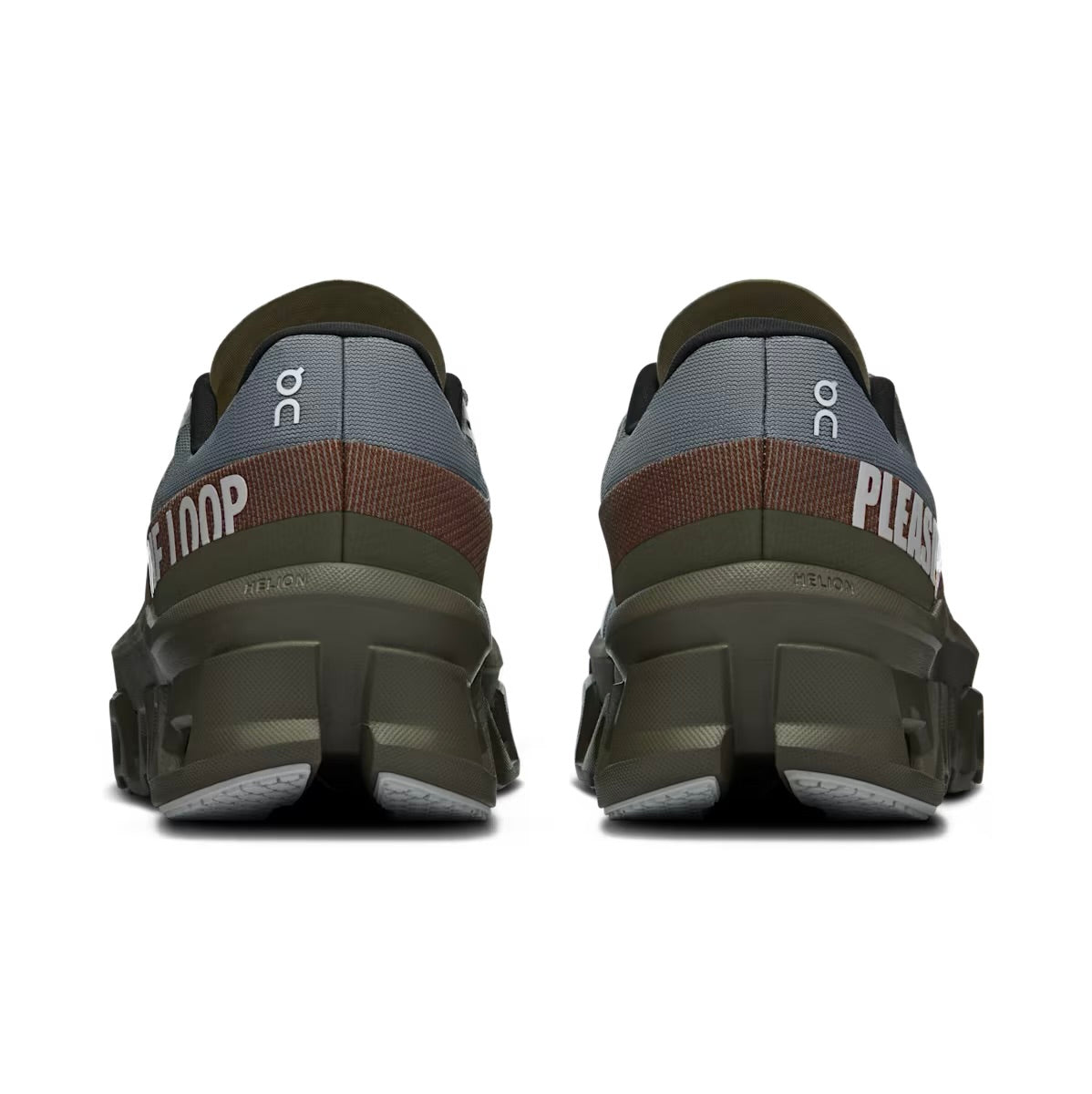 On Running x PLEASURES x The Loop Cloudmonster 2 “Mist Olives”