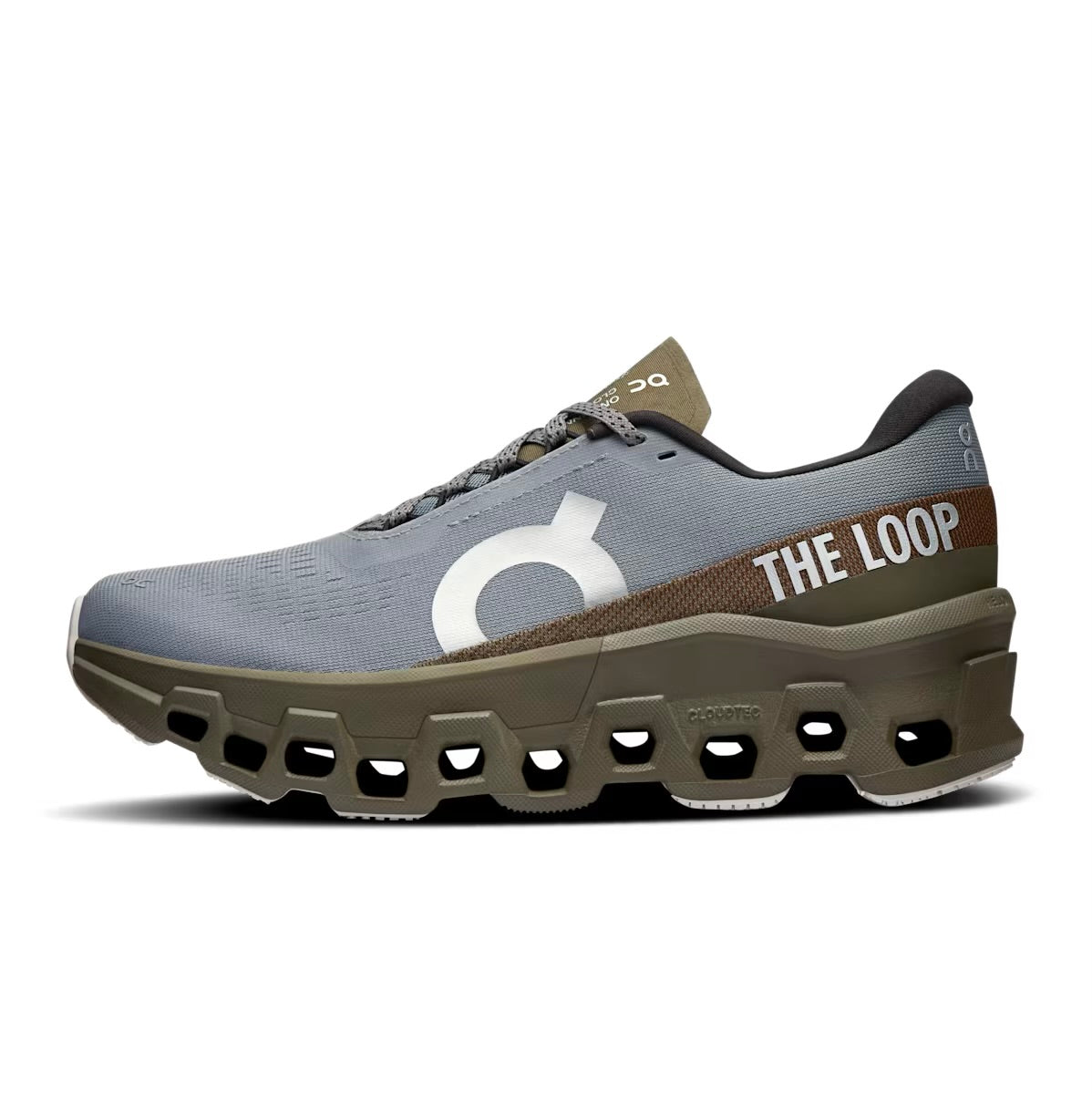 On Running x PLEASURES x The Loop Cloudmonster 2 “Mist Olives”