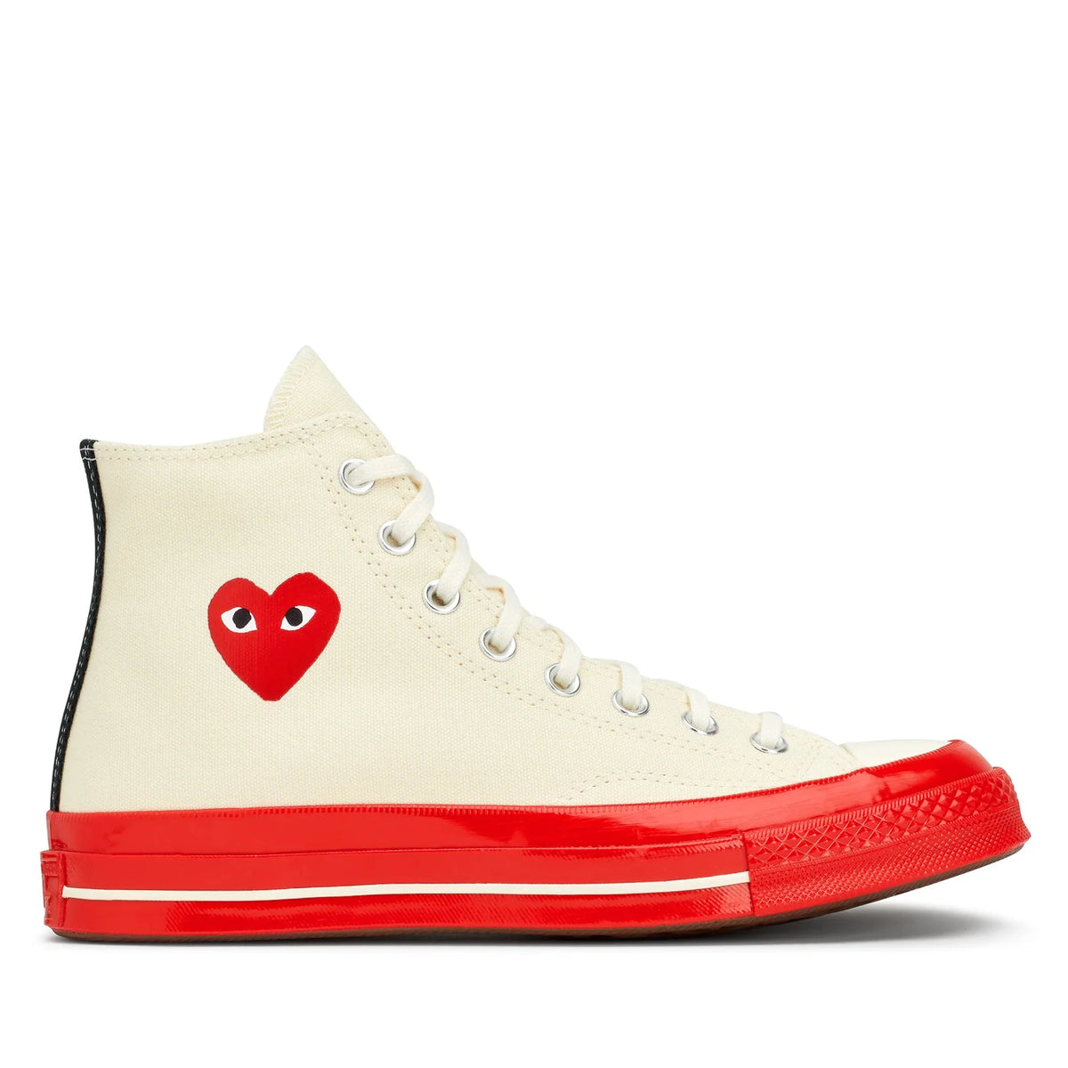 Converse x Comme des Garçons Play  Chuck 70 HI “Red Sole”