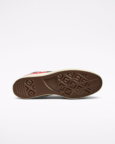 Converse x Comme des Garçons PLAY Chuck 70 “Black/High Risk Red”