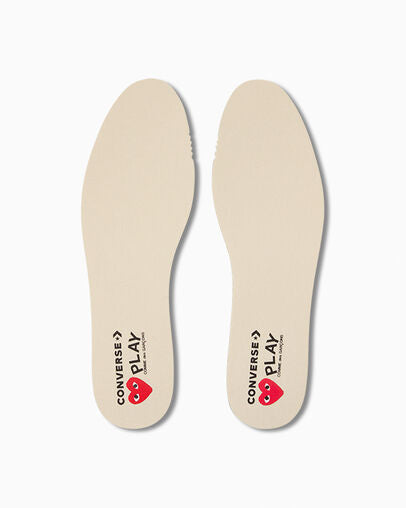 Converse x Comme des Garçons PLAY Chuck 70 “Milky White/High Risk Red”