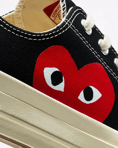 Converse x Comme des Garçons PLAY Chuck 70 Low “Black”
