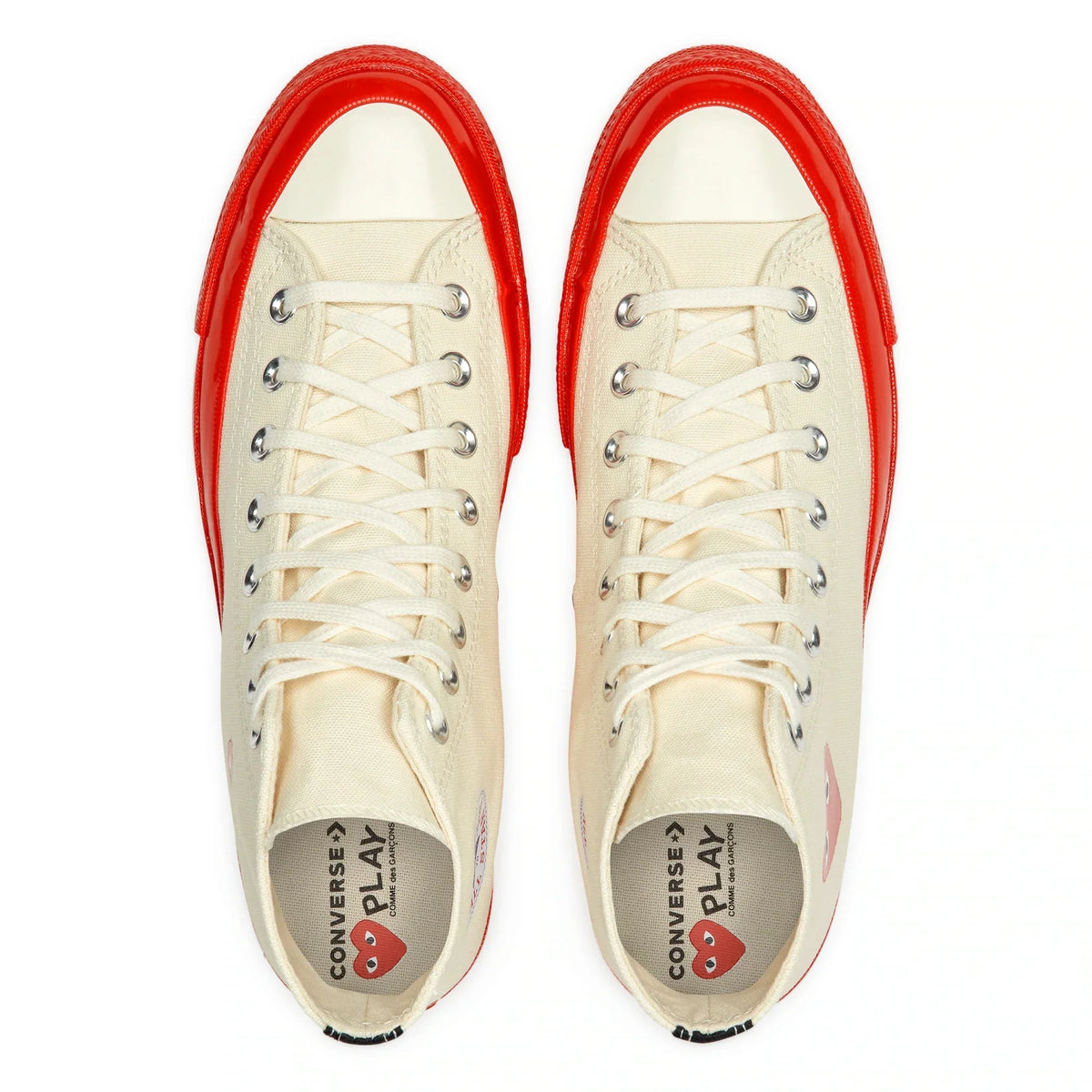 Converse x Comme des Garçons Play  Chuck 70 HI “Red Sole”