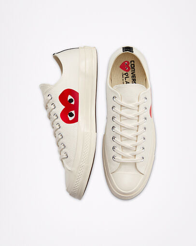 Converse x Comme des Garçons PLAY Chuck 70 Low “Milky White”
